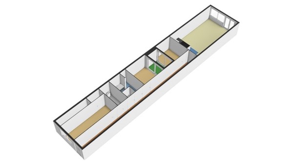 Floorplan - Schoonderloostraat 175, 3024 TT Rotterdam